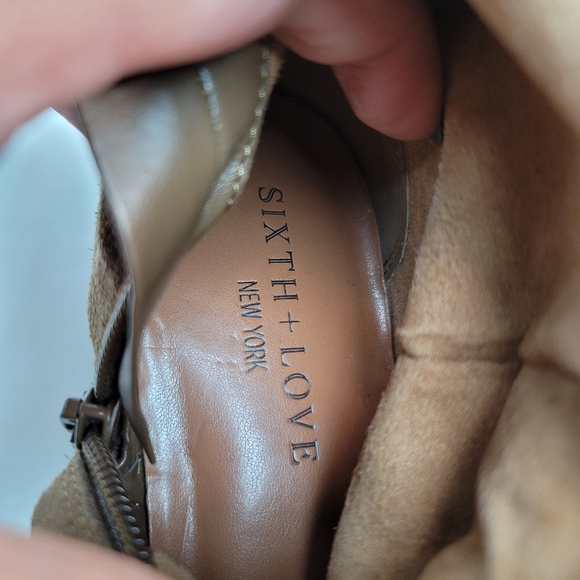 Sixth+love long boots size 7.5 brown color - Picture 11 of 15